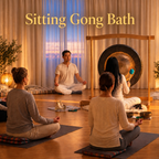 gong bath session in seated position in hong kong