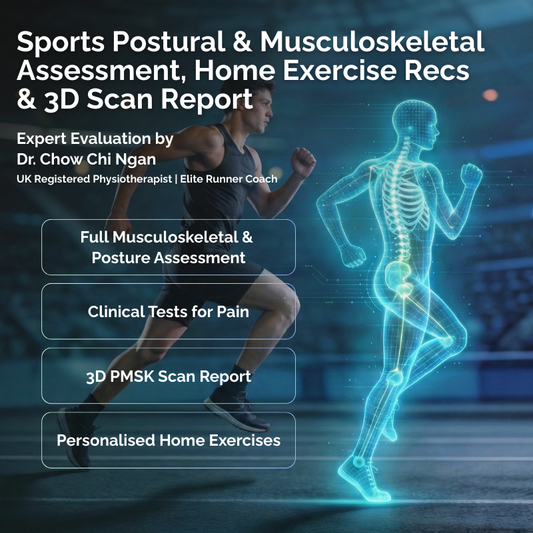 Sports Postural & Musculoskeletal Assessment, Home Ex Recommendation w/ 3D PMSK Scan Report