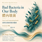Variant image for AWRTC Microbial Health Seminar Series topic Introduction MH1.2 Bad Bacteria in Our Body by Dr. Sanjay Nagarkar covering toxic load and gut wellness